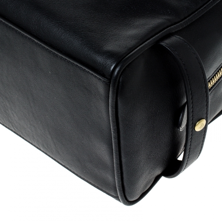 Pre Owned Mulberry Black Leather Wash Case
