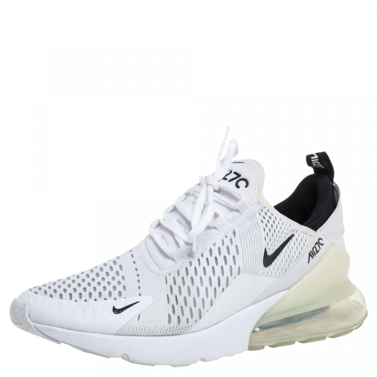 Nike Air Max 270 White Mesh And Fabric Low Top Sneakers Size 43 ...