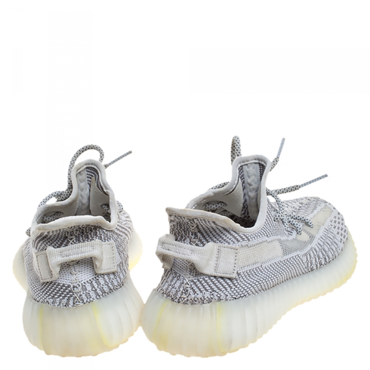 Pre Owned Yeezy x Adidas Boost 350 Static Non Reflective Sneakers Size 38.5