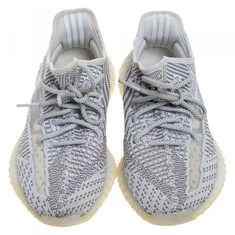 Pre Owned Yeezy x Adidas Boost 350 Static Non Reflective Sneakers Size 38.5