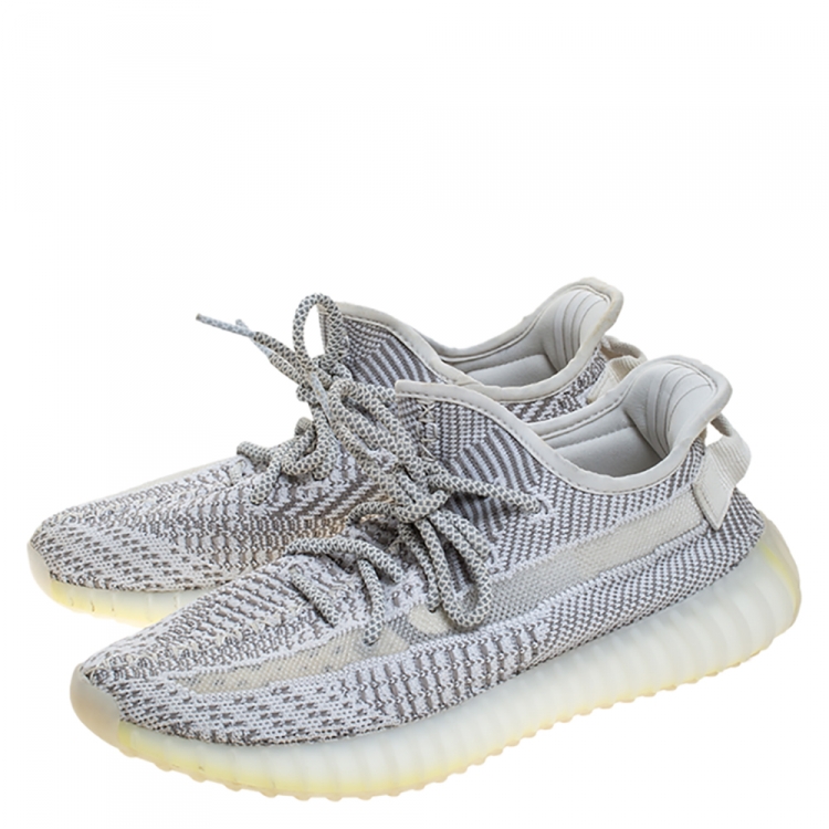 Pre Owned Yeezy x Adidas Boost 350 Static Non Reflective Sneakers Size 38.5