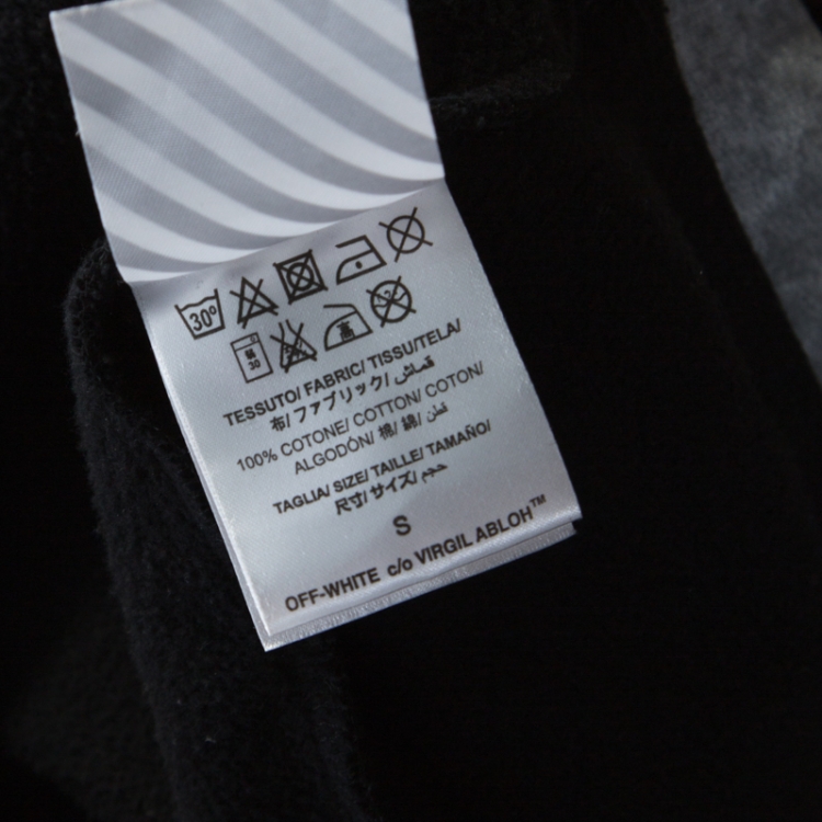 Pre Owned Off-White Multicolor Cotton Liquid Spots Hoodie Sweatshirt S