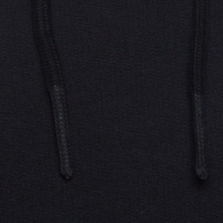 مملوكة مسبقًا Off White Black Cotton Washed Out Effect Embroidered Hoodie S