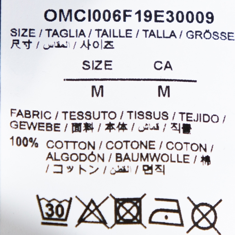 Pre Owned Off-White Black Hardcore Caravaggio Print Faded Cotton Shorts M