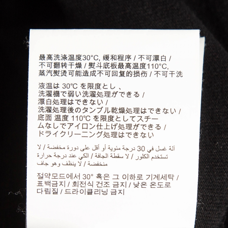 Pre Owned Off-White Black Logo Print Cotton T-Shirt XL