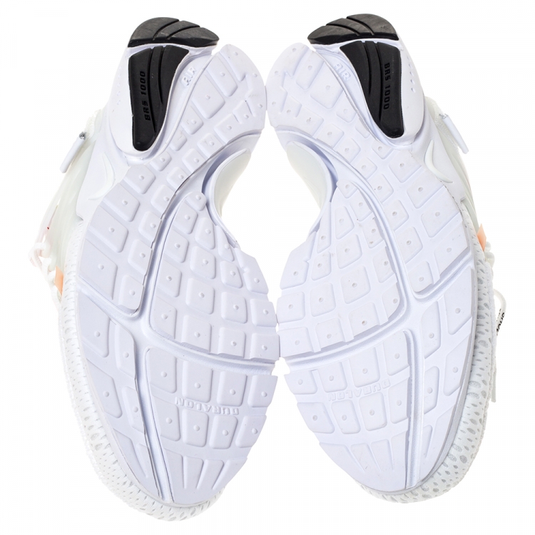 Pre Owned Off White x Nike White Mesh And Rubber Presto Sneakers Size 46