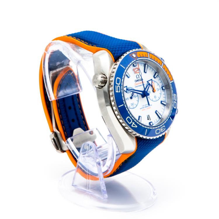 Pre Owned Omega Michael Phelps  Seamaster Planet Ocean Limited Edition 280 Steel Automatic Men'S Watch 45.5MM