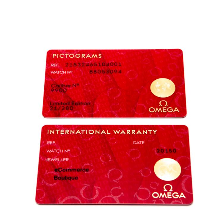 Pre Owned Omega Michael Phelps  Seamaster Planet Ocean Limited Edition 280 Steel Automatic Men'S Watch 45.5MM