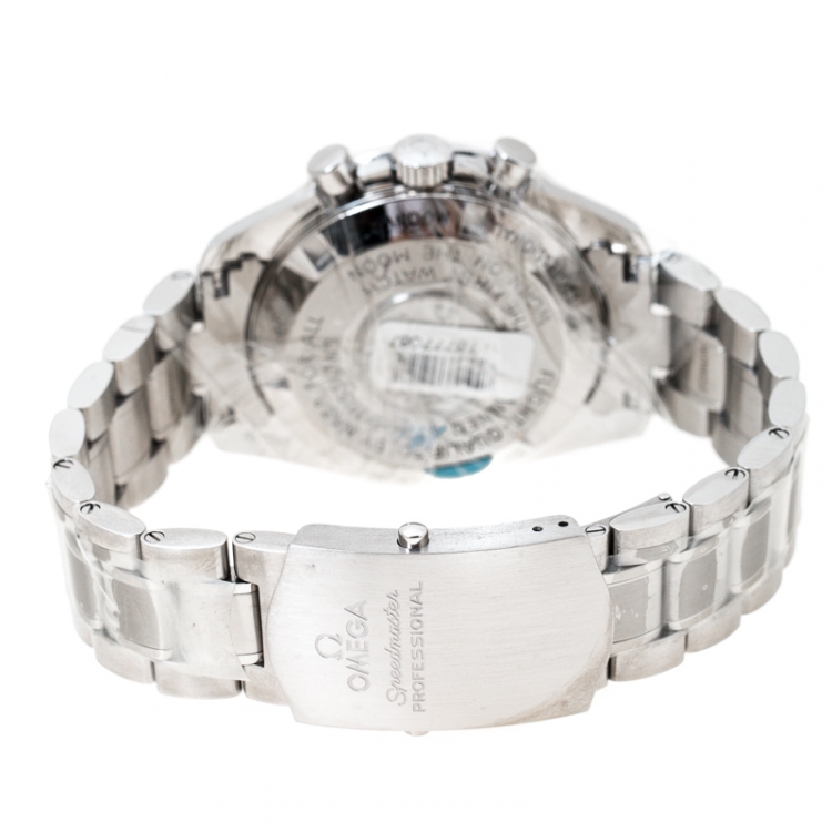 Pre Owned Omega Black Stainless Steel Speedmaster Legendary Moonwatch 311.30.42.30.01.005 Men's Wristwatch 42 mm