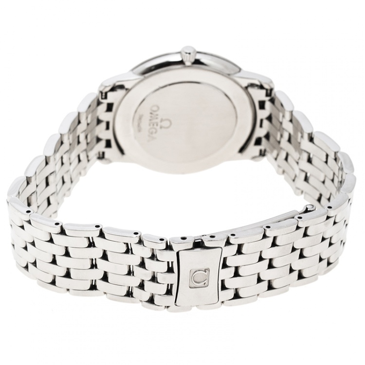 مملوكة مسبقًا Omega Silver Stainless Steel De Ville 196.1150 Men's Wristwatch 34 mm