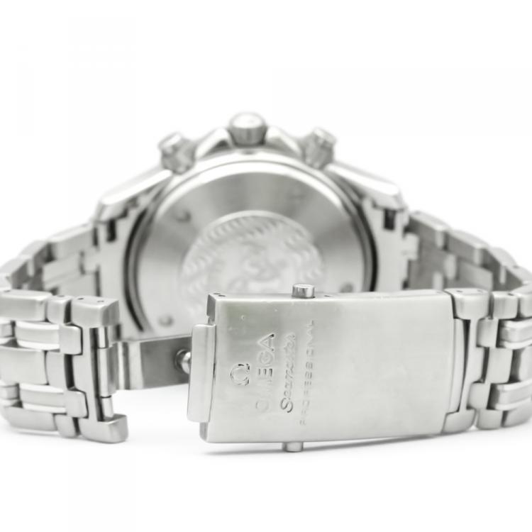 مملوكة مسبقًا Omega Blue Stainless Steel Seamaster Professional Men's Wristwatch 42MM