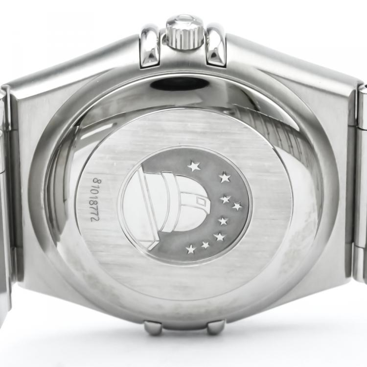 Pre Owned Omega Silver Stainless Steel Constellation Men's Wristwatch 36MM
