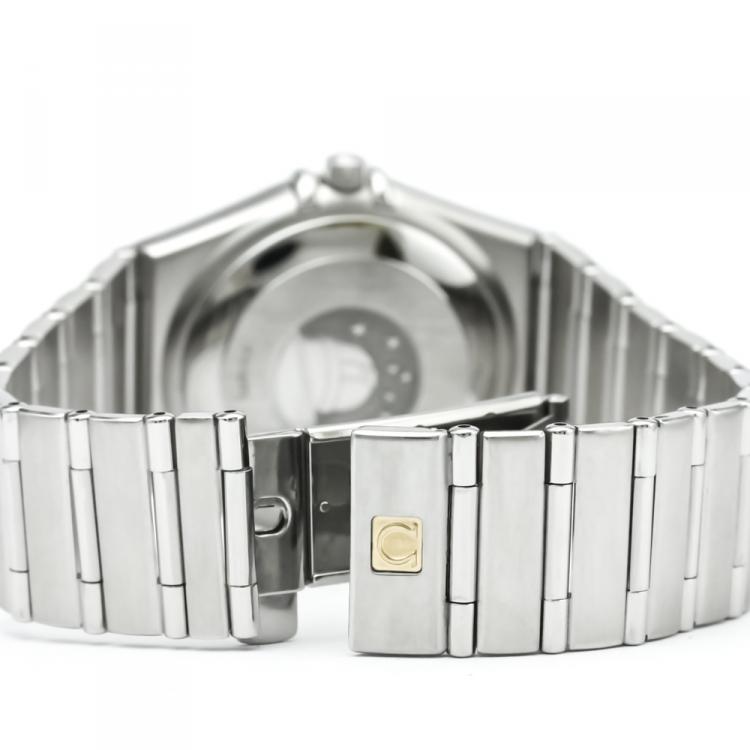 Pre Owned Omega Silver Stainless Steel Constellation Men's Wristwatch 36MM