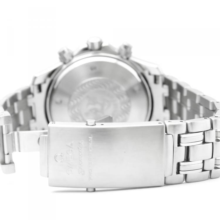 Pre Owned Omega Blue Stainless Steel Seamaster Professional Men's Wristwatch 42MM