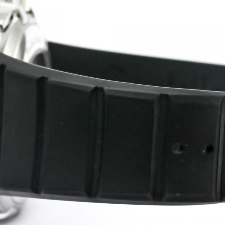 Pre Owned Omega Black Stainless Steel Constellation Double Eagle Co-Axial Chronograph Men's Wristwatch 41MM