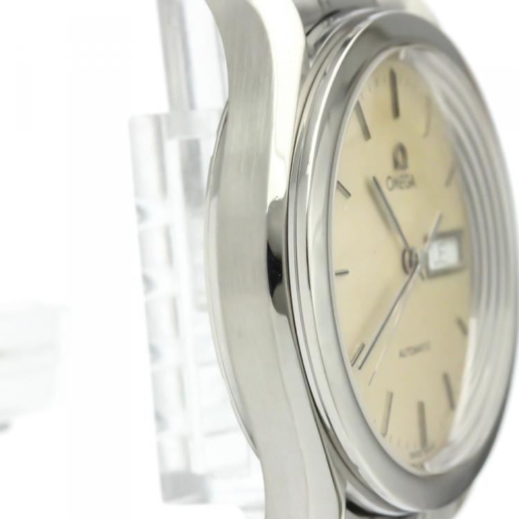 Pre Owned Omega Silver Stainless Steel Classic Men's Wristwatch 35MM