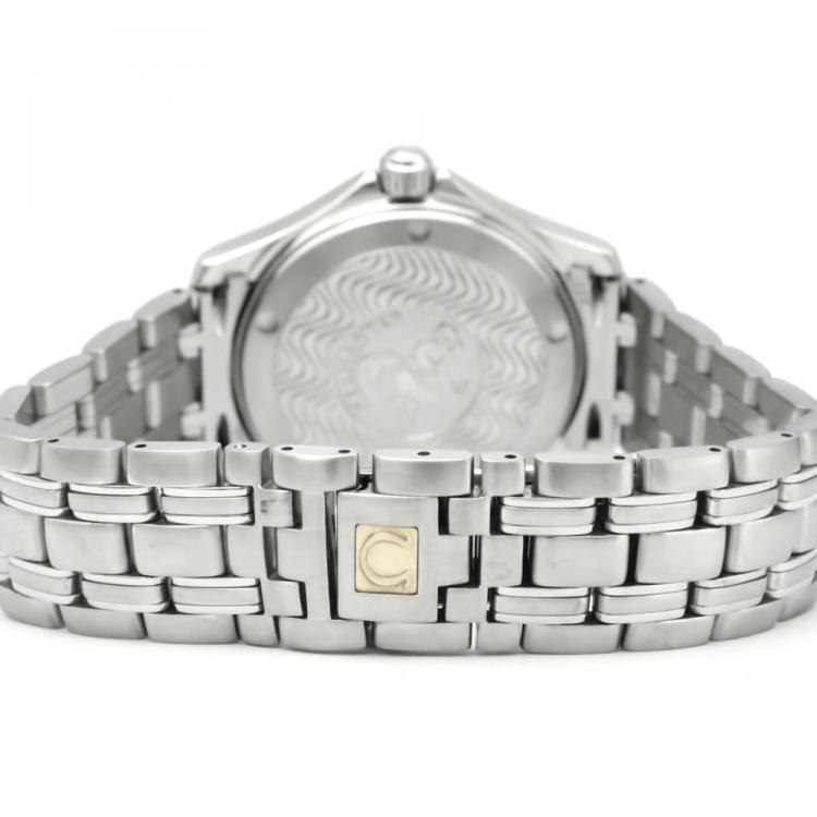 Pre Owned Omega Silver Stainless Steel Seamaster Chronometer 2501.33 Men's Wristwatch 36MM