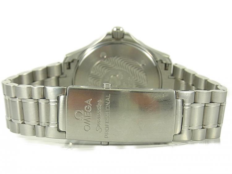 Pre Owned Omega Blue Stainless Steel Seamaster Professional 2265.80 Men's Wristwatch 41MM