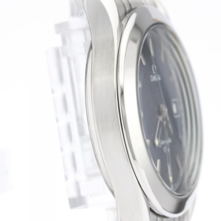 Pre Owned Omega Blue Stainless Steel Seamaster 120M 2511.81 Men's Wristwatch 36MM