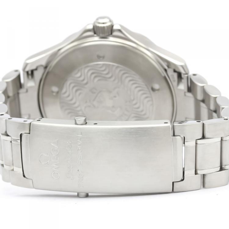 Pre Owned Omega Blue Stainless Steel Seamaster Professional 300M 2265.80 Men's Wristwatch 41 MM