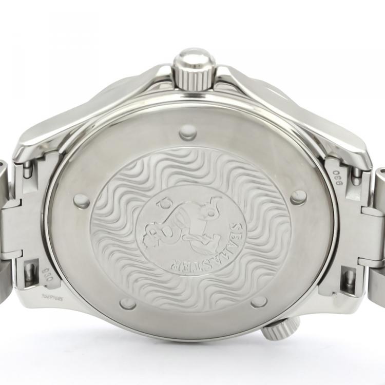 Pre Owned Omega Blue Stainless Steel Seamaster Professional 300M 2265.80 Men's Wristwatch 41 MM