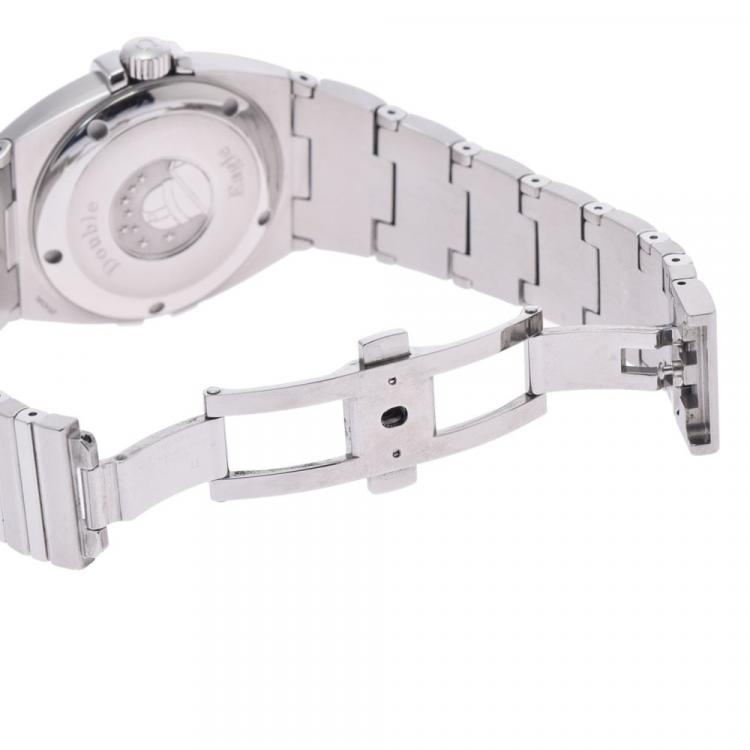 Pre Owned Omega Black Stainless Steel Constellation 1531.51 Men's Wristwatch 37 mm