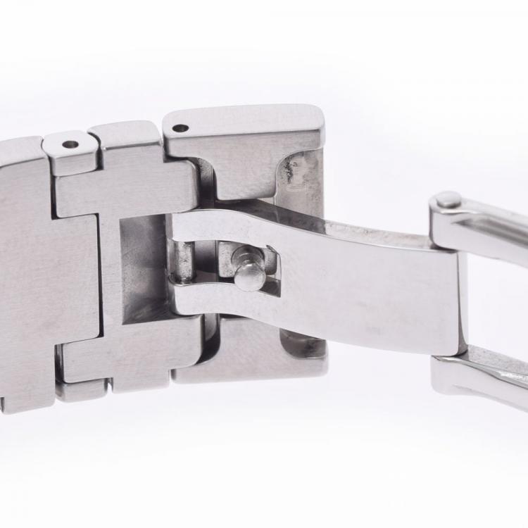 Pre Owned Omega Black Stainless Steel Constellation 1531.51 Men's Wristwatch 37 mm