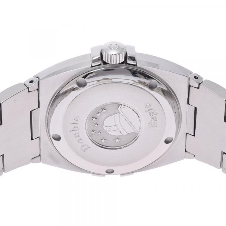 Pre Owned Omega Black Stainless Steel Constellation 1531.51 Men's Wristwatch 37 mm