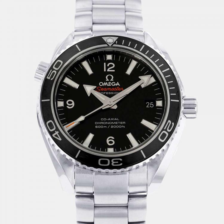 Omega Black Stainless Steel Seamaster Ocean 232.30.42.21.01.001