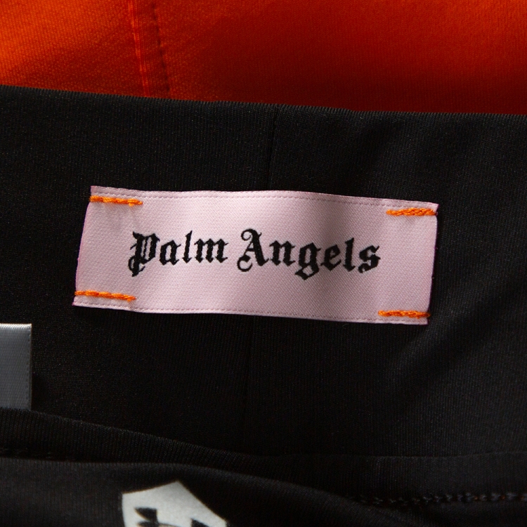 Pre Owned Palm Angels X Under Armour Orange Logo Print Sweatpants M