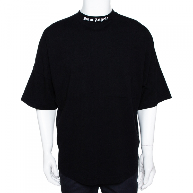 T-shirt Palm Angels Black size L International in Cotton - 38992053