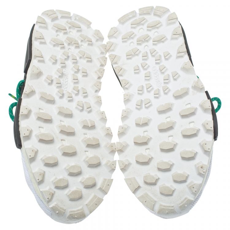 مملوكة مسبقًا Pharrell Williams x adidas White Fabric Human Body NMD Sneakers Size 41.5