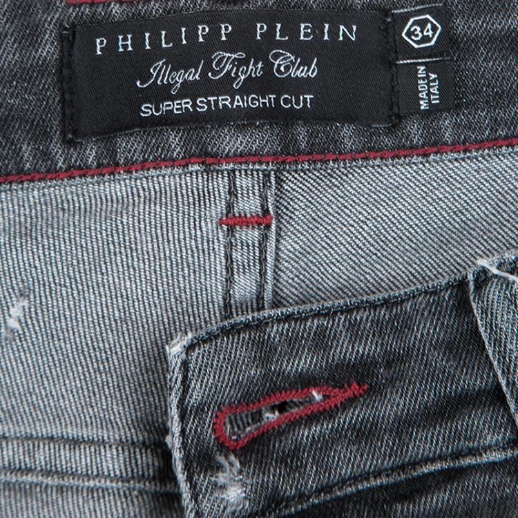 philipp plein jeans illegal fight club straight cut
