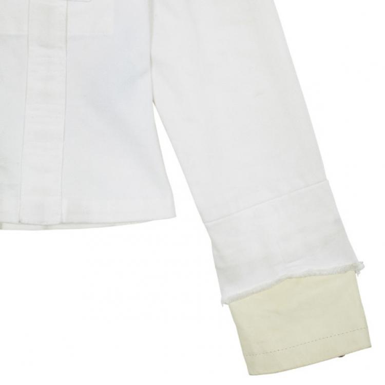 Pre Owned Philipp Plein Black Orchid Limited Edition Swarovski Denim Jacket M