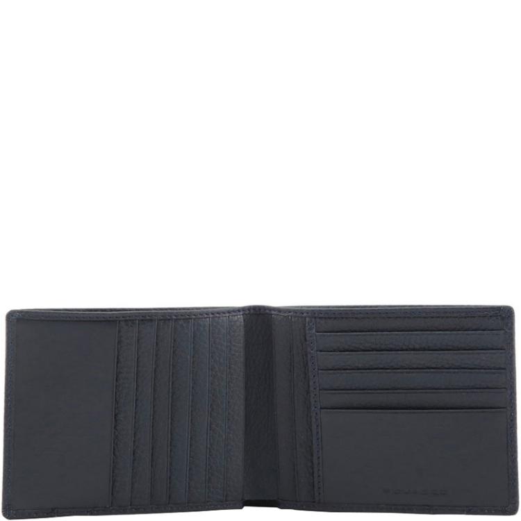 مملوكة مسبقًا محفظة بيكوادرو بطيتين جلد زرقاء كحلية