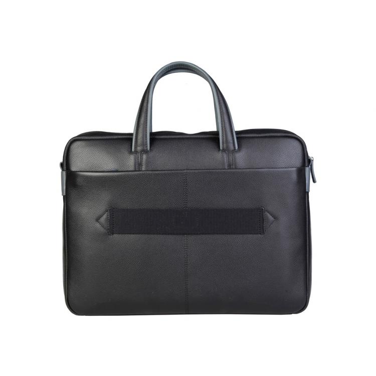 Pre Owned Piquadro Two Tone Leather Briefcase