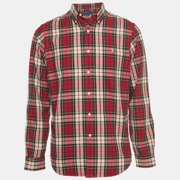 Polo ralph lauren plaid hot sale shirt