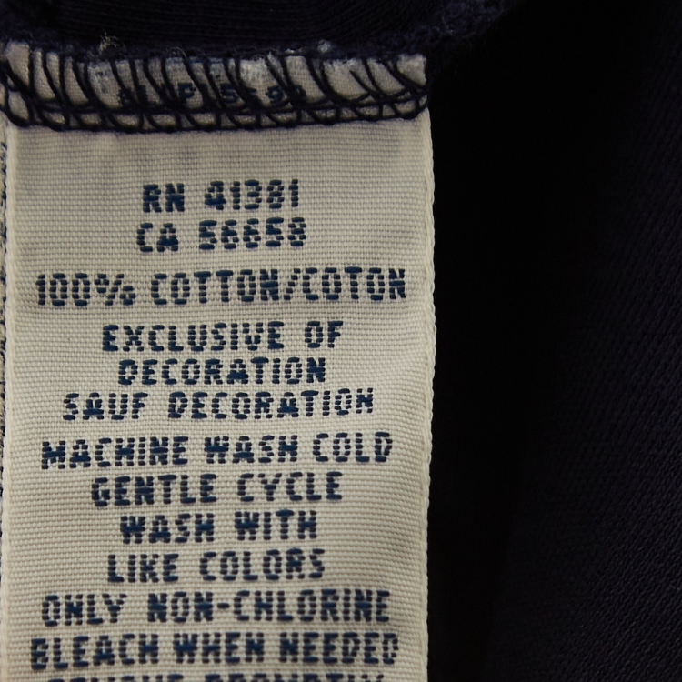 Pre Owned Polo Ralph Lauren Navy Blue Embroidered Cotton Polo T-Shirt M