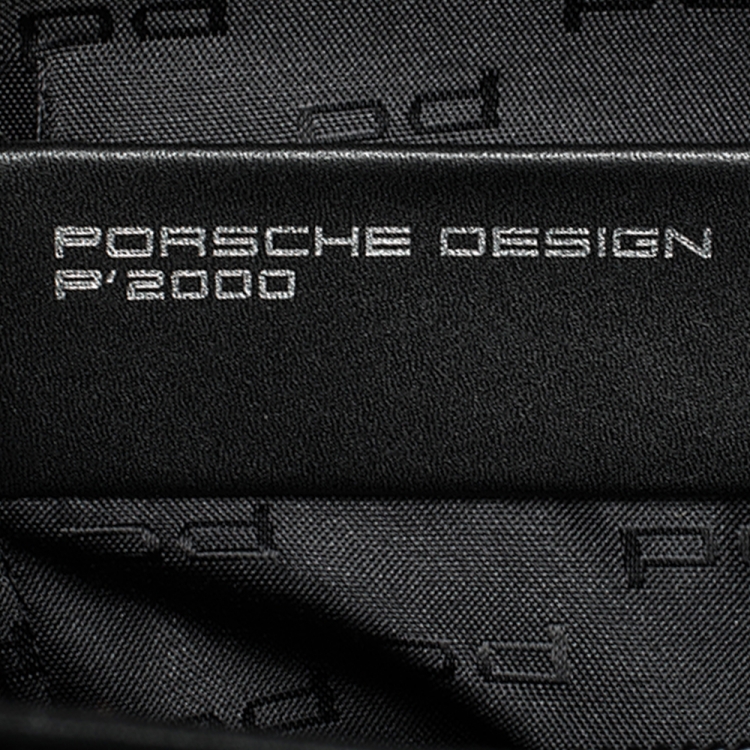 Pre Owned Porsche Design Black Leather Cervo 2.0 Laptop Messenger Bag