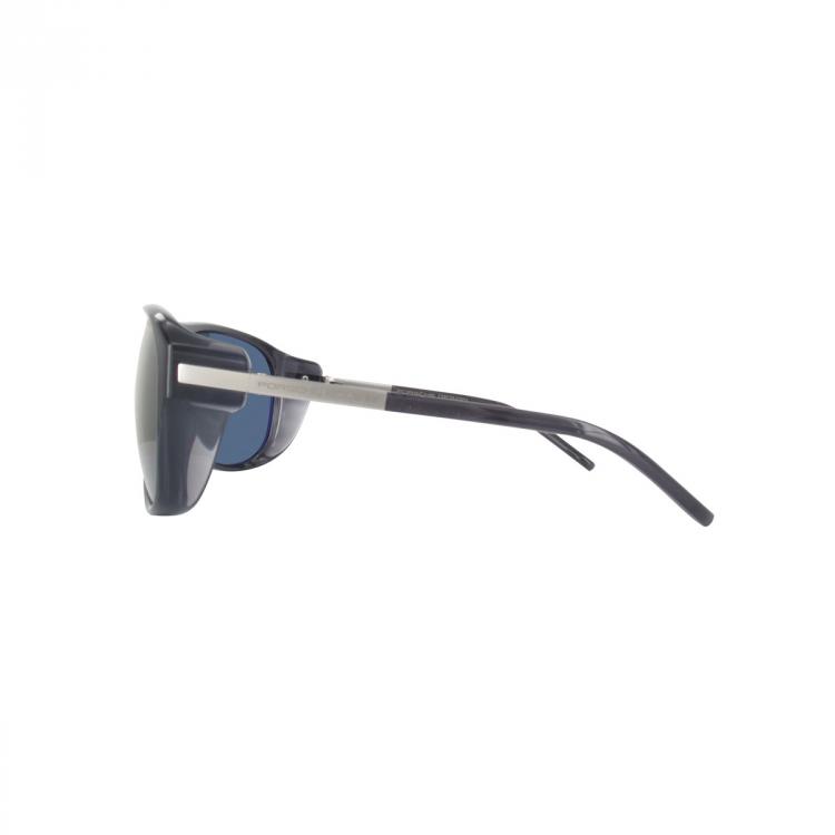 Pre Owned Porsche Design Dark Grey P8598 Shield Sunglasses