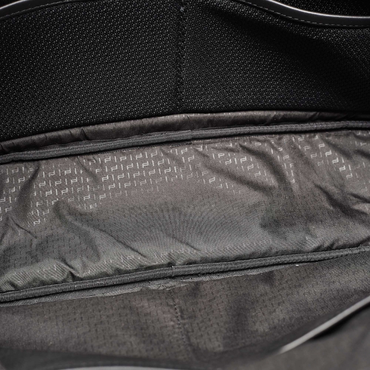 Pre Owned Porsche Design Black Leather Roadster Briefcase