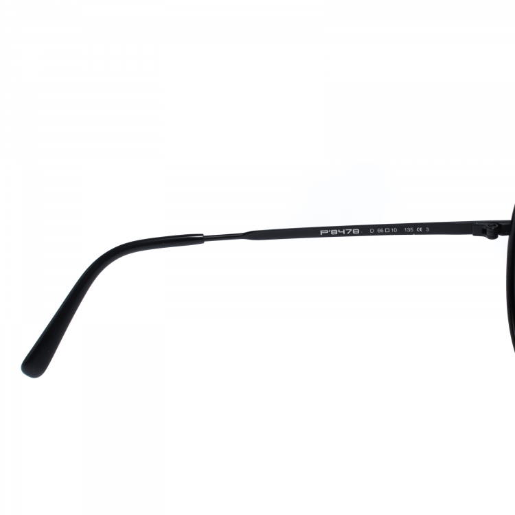 Pre Owned Porsche Design Black P'8478 Aviator Sunglasses