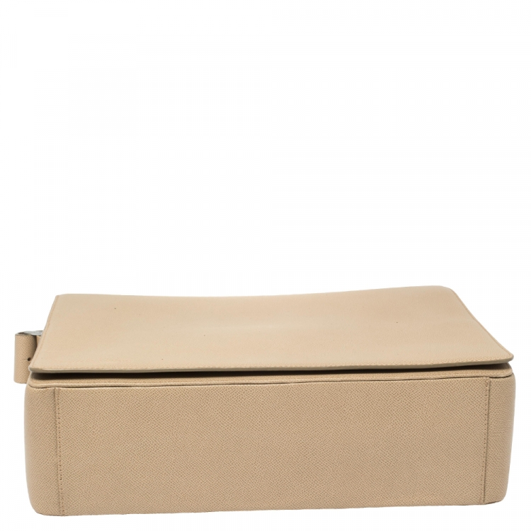 Pre Owned Porsche Design Dune Leather Flap Messenger Bag