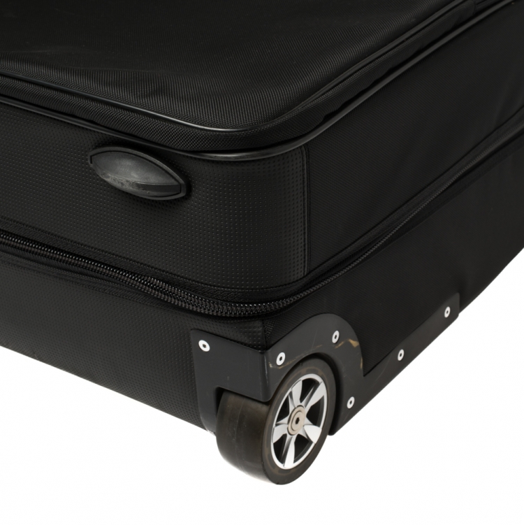 Pre Owned Porsche Design Black Nylon P'2000 Trolley Luggage