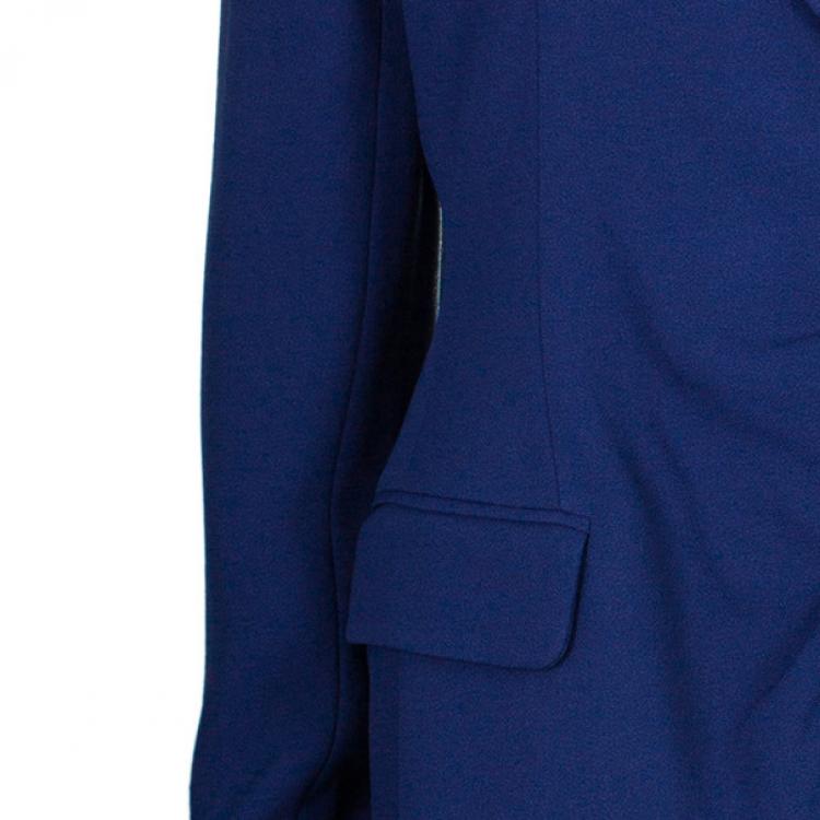 Pre Owned Prabal Gurung Navy Tuxedo Wrap Jacket M