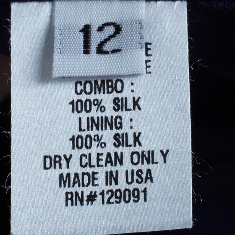 Pre Owned Prabal Gurung Navy Tuxedo Wrap Jacket L