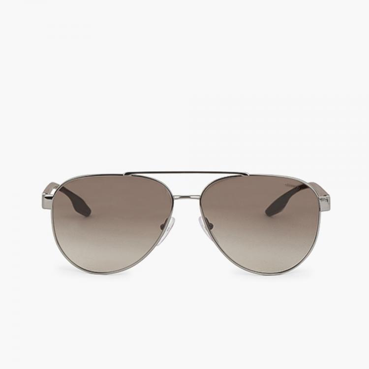 Pre Owned Prada Black Aviator Sunglasses