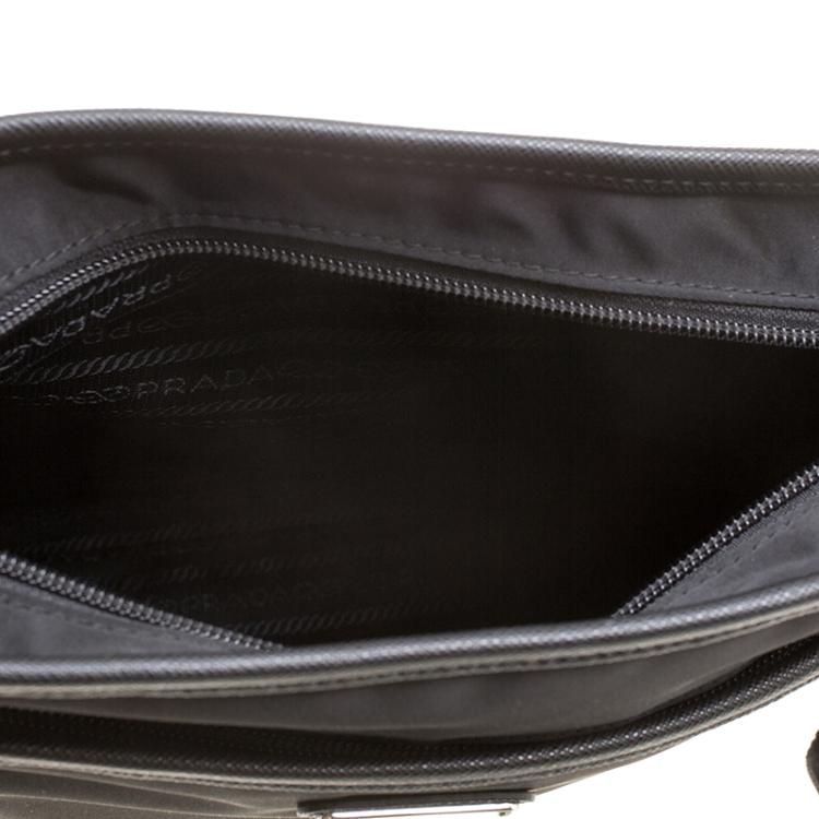 Pre Owned Prada Black Nylon Messenger Bag