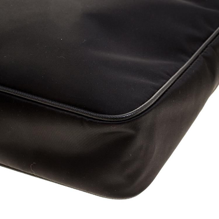 Pre Owned Prada Black Nylon Messenger Bag