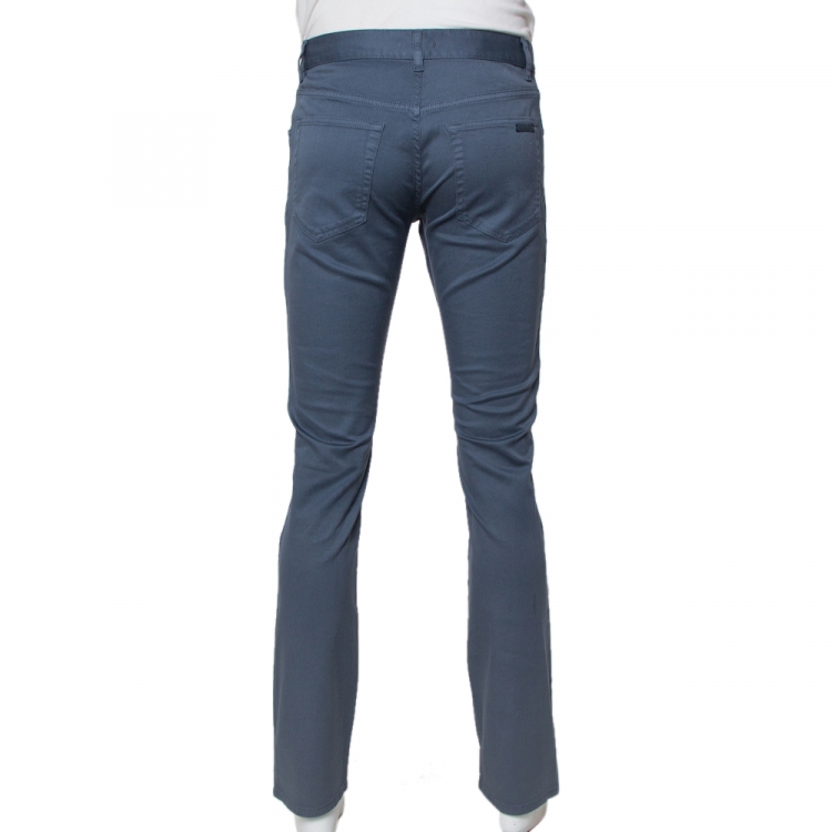 Pre Owned Prada Grey Drill Trousers M